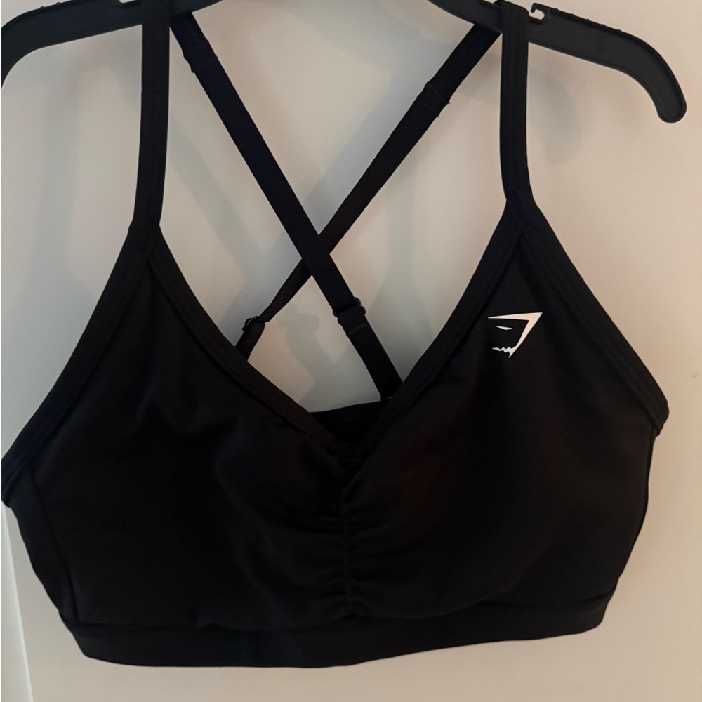 Gymshark Black Cross-Back Sports Bra